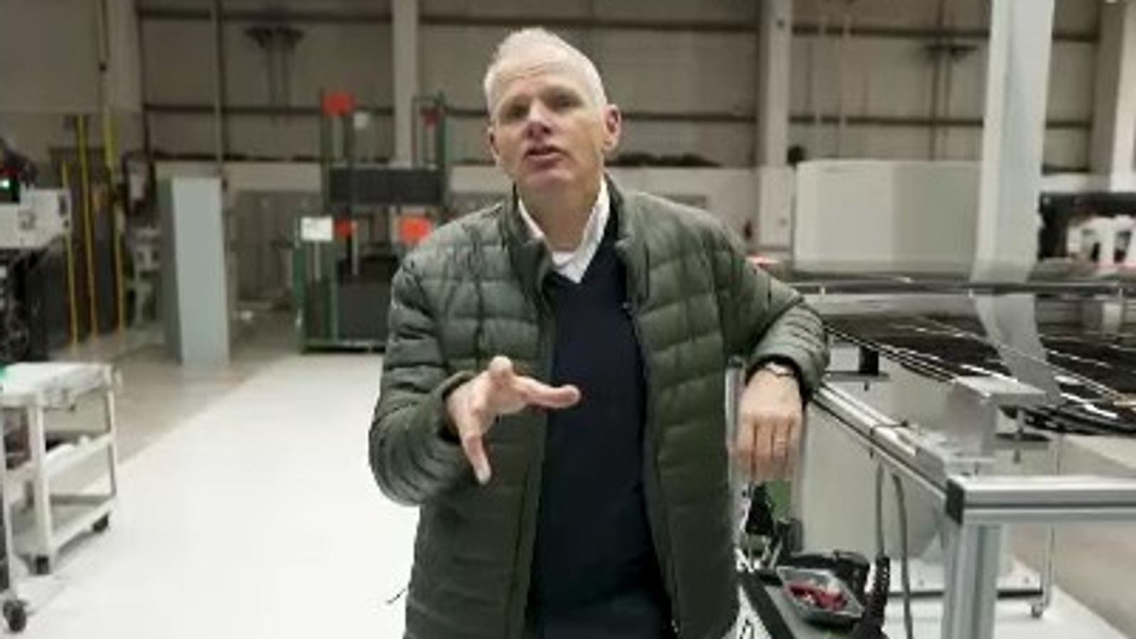 Inside factory affected by Jaguar Land Rover shutdown