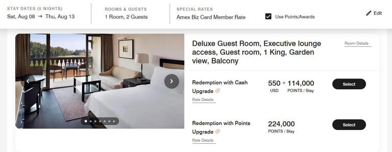 How to redeem Marriott points for upgraded rooms