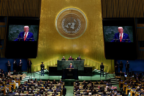 Foto: Trump Menolak Pengakuan Palestina, Sebut Perubahan Iklim Tipuan di PBB