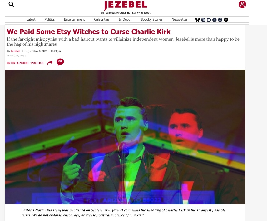 Featured - Jezebel Witches Etsy Curse Charlie Kirk