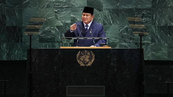 Poin-Poin Pidato Prabowo di PBB: Dua Negara hingga Giant Sea Wall