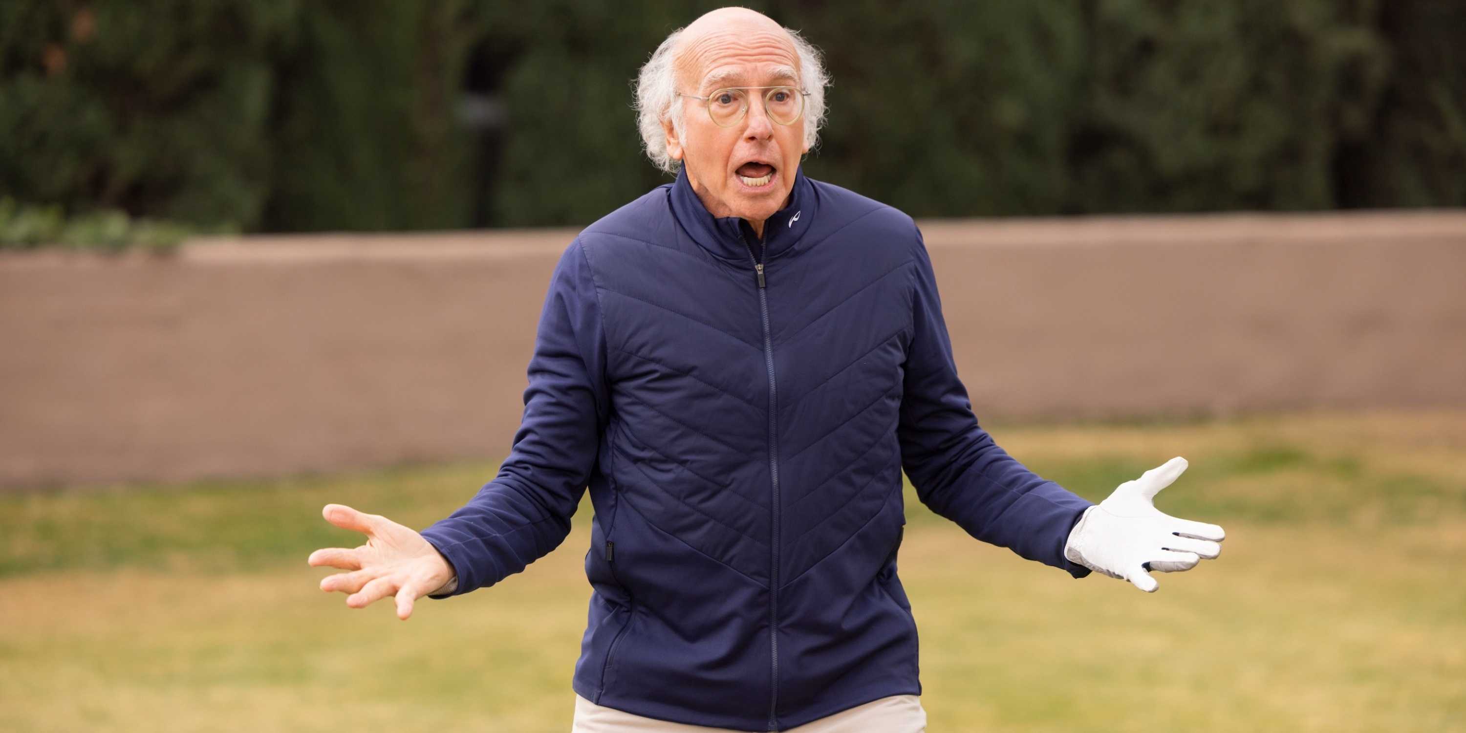 Larry David on a golf course in Curb Your Enthusiasm