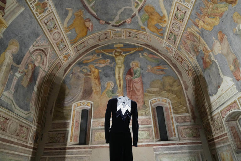Giorgio Armani's sartorial creations interplay with Italian