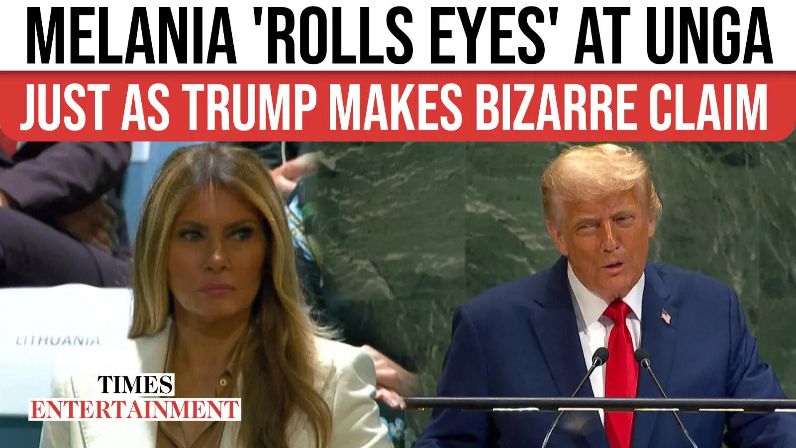 Melania’s Chilly Reaction to Trump’s UN Speech Goes Viral,