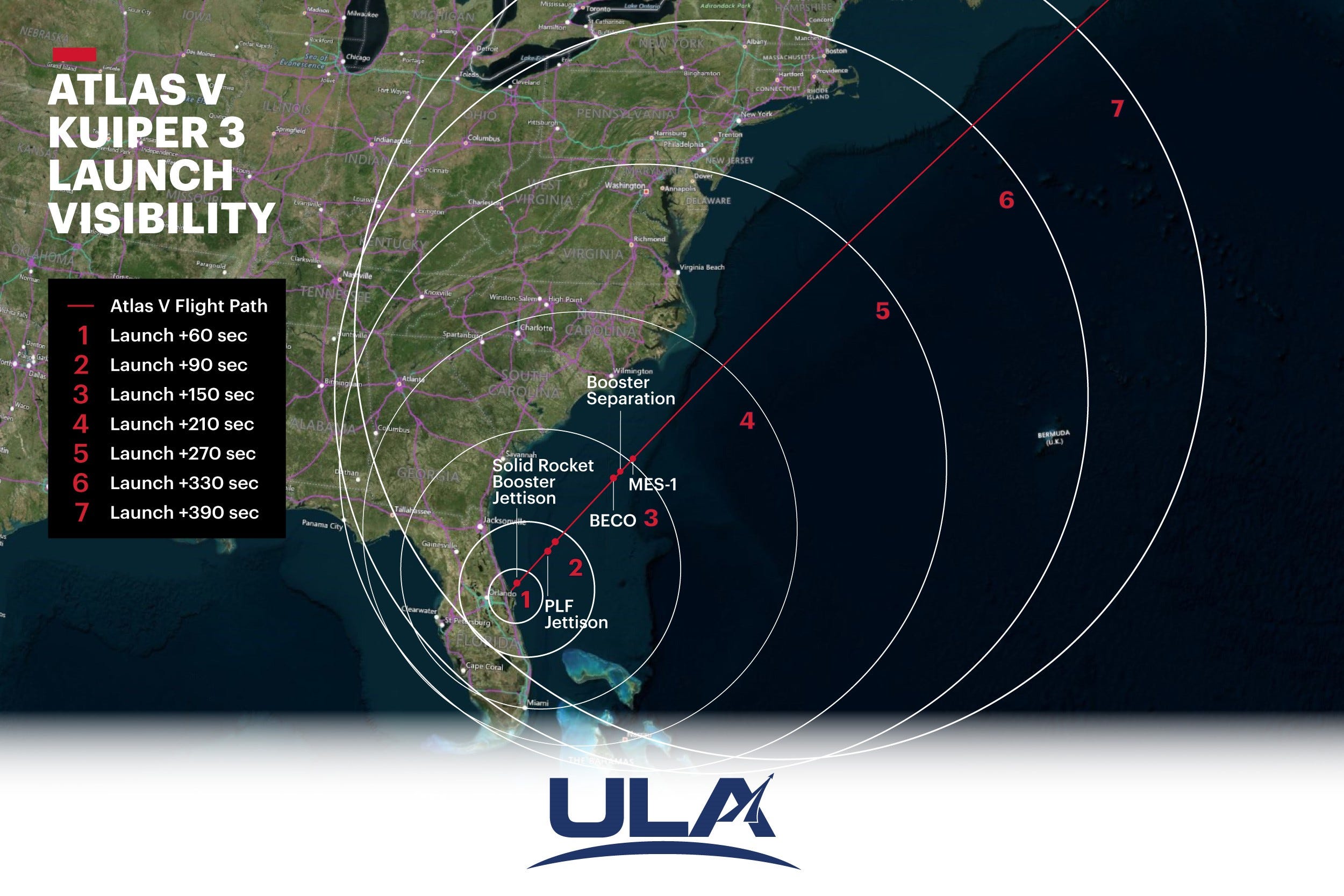 After liftoff, rocket launch from Cape Canaveral, Florida, may be