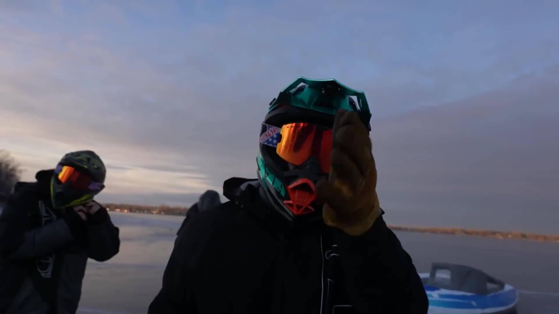 Quad wheelies on thin ice 💥