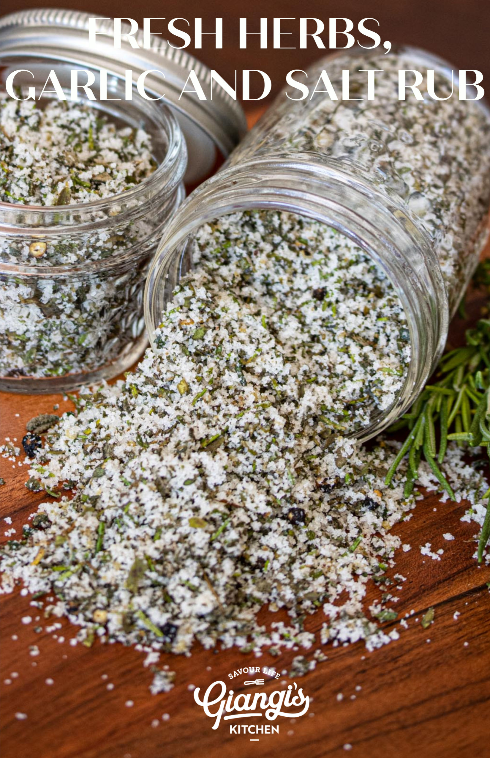 Fresh Herbs, Garlic, And Salt Rub - Best Way To Use Leftover Herbs