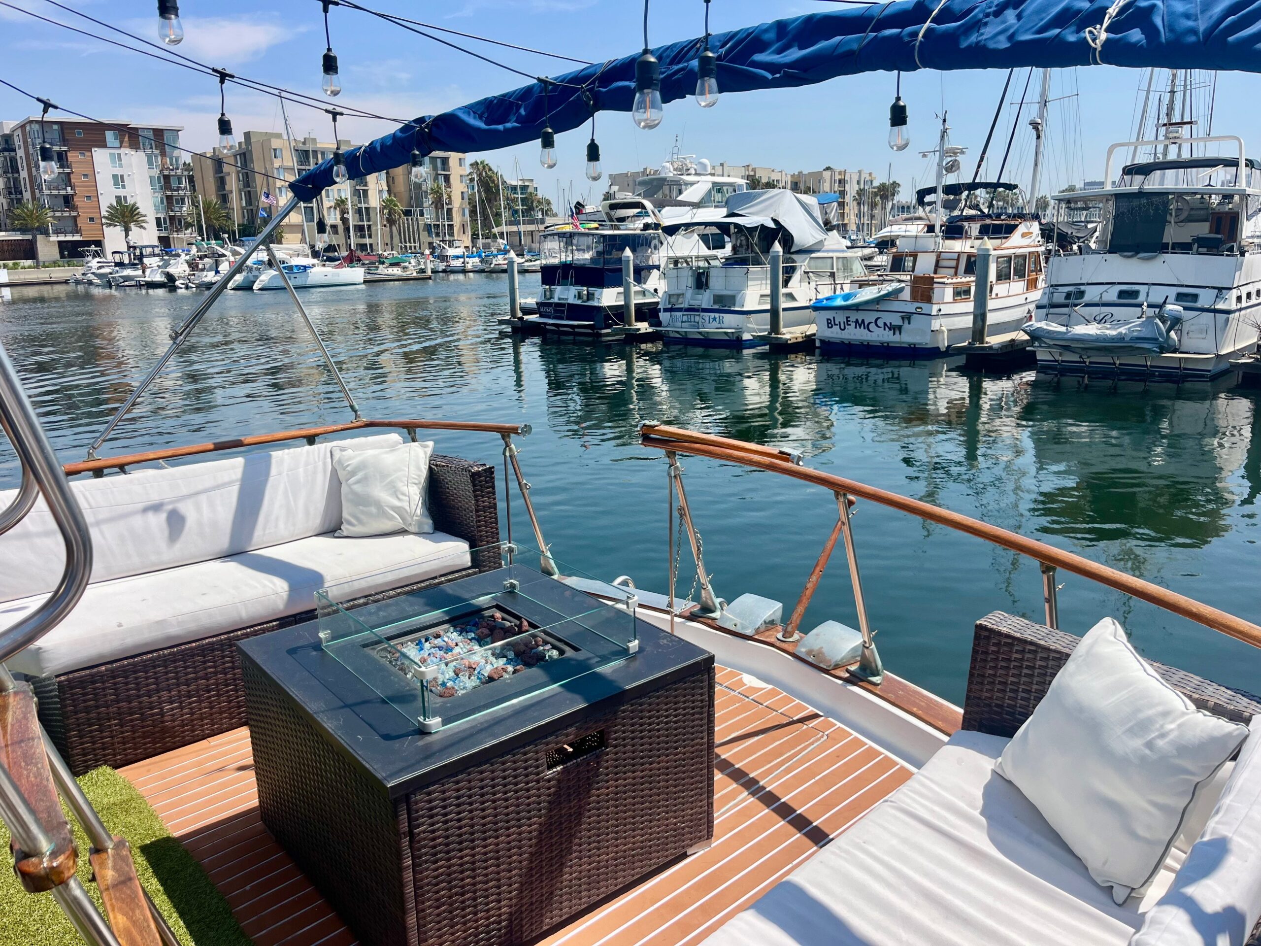 Mein Lieblingsbereich auf dem Boot ist das Achterdeck.