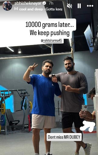 Abhishek Nayar's post on Rohit Sharma