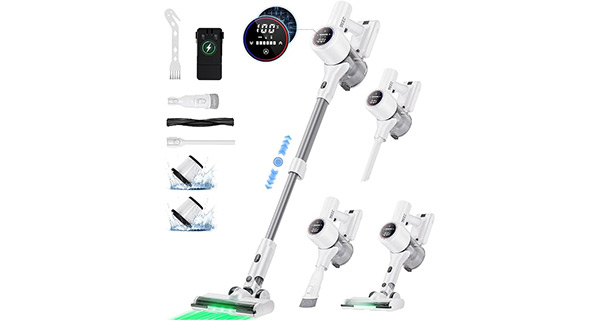 掃除機 コードレスAI汚れ自動検知 55Kpa超強力吸引65分連続稼働 自立式 AI汚れ自動検知＆55Kpa強力吸引を実現したコードレス掃除機が35