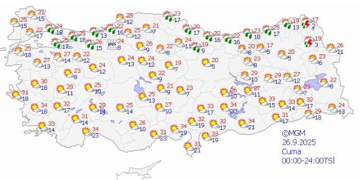 Sıcaklıklar düşüyor sağanak yağış geliyor! Meteoroloji uyardı: Ekim ayının ilk haftasına kadar sürecek | İşte sağanak beklenen iller