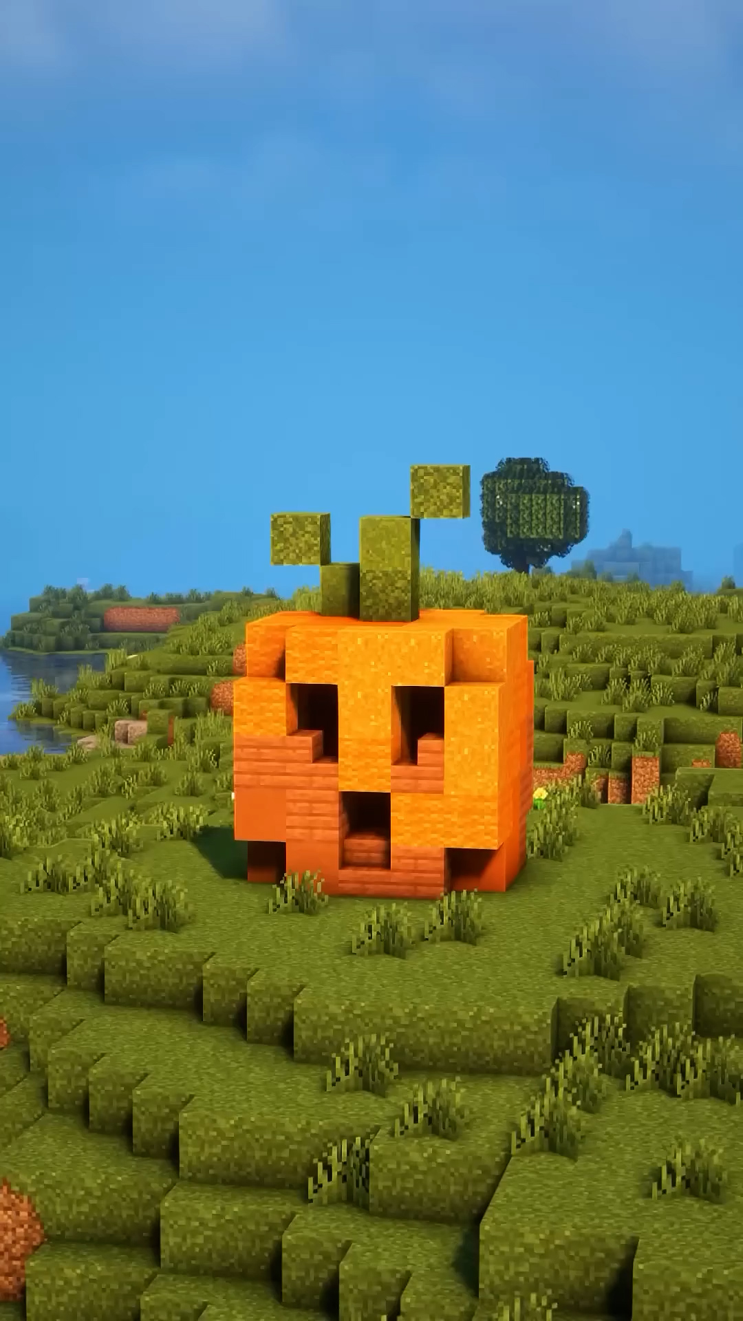 Minecraft Halloween Pumpkin Build Idea