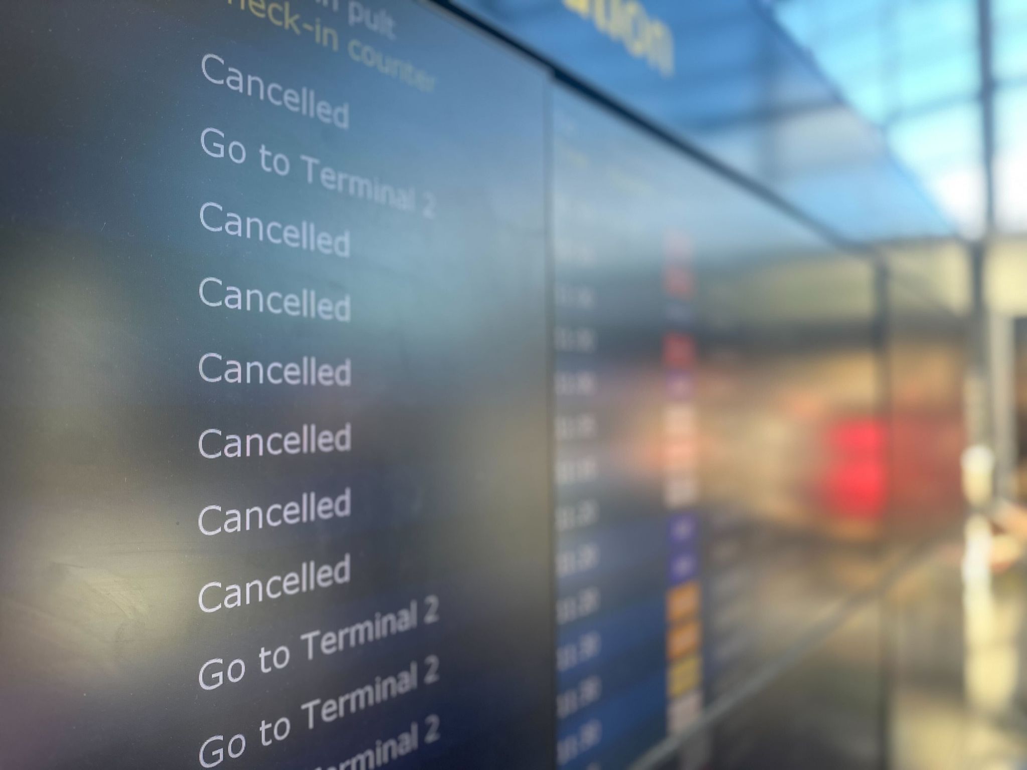 Zahlreiche Flüge mussten in Kopenhagen gestrichen werden.