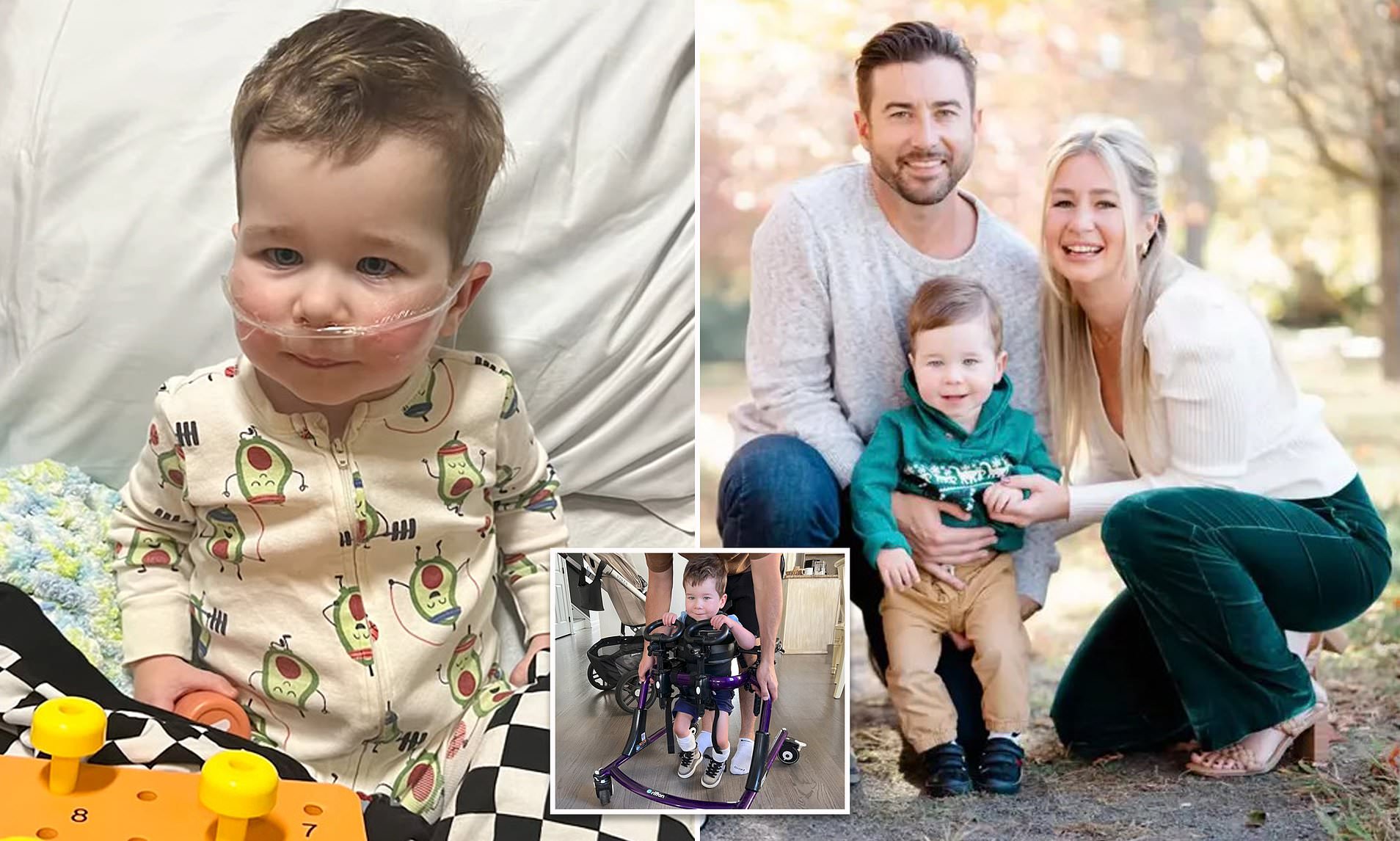 Two-year-old who defied survival odds as a baby now battles devastating ...