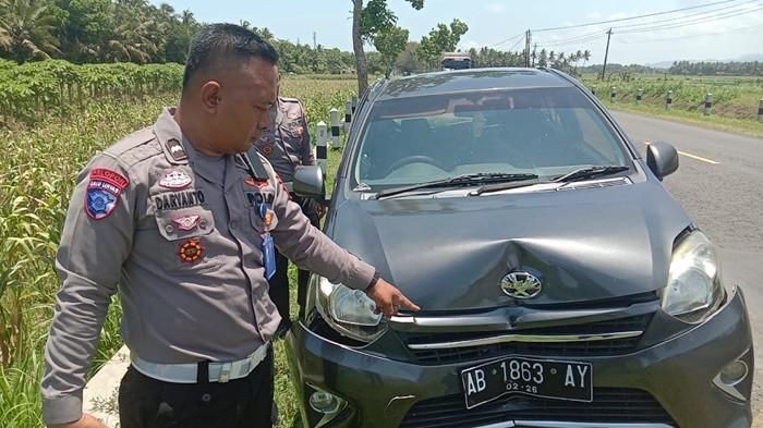 Mesin Toyota Agya Cekung, Membuat Pengendara Motor Terkejut di Jalan Daendels