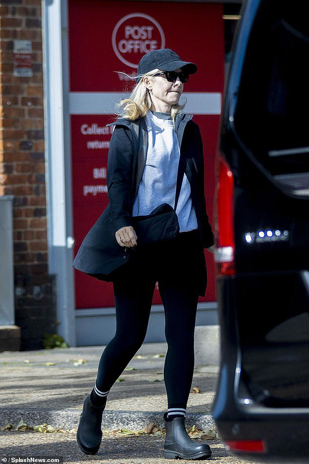 Holly Willoughby looked downcast as she stepped out to run errands in London on Tuesday