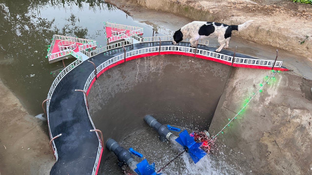 How to create a mini hydroelectric dam