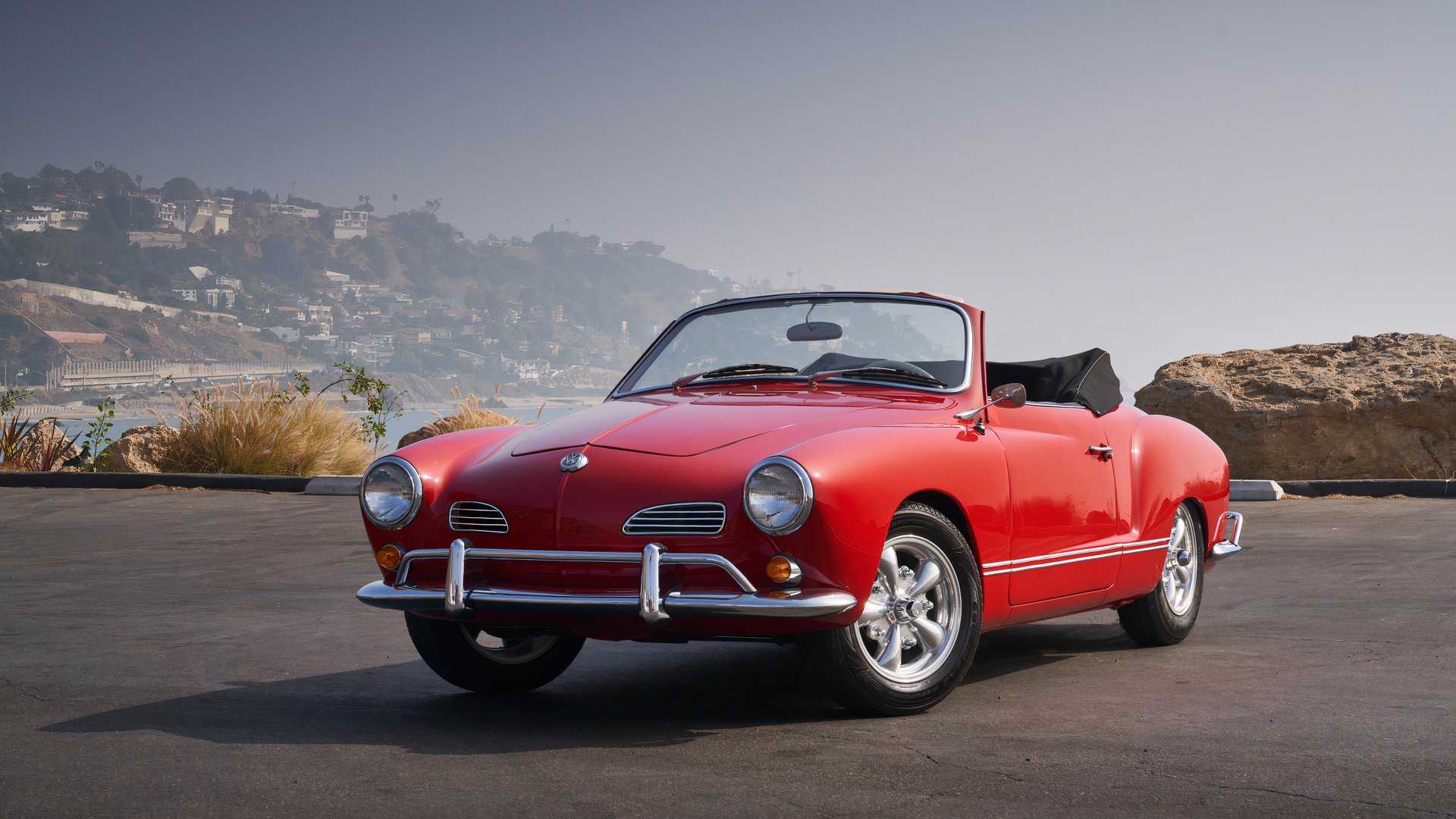 Volkswagen Karmann Ghia front 3/4 red