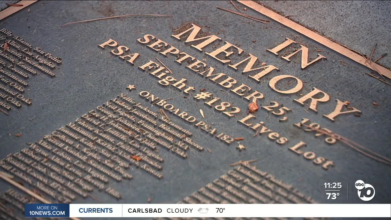 San Diego marks 47 years since PSA Flight 182 tragedy in North Park