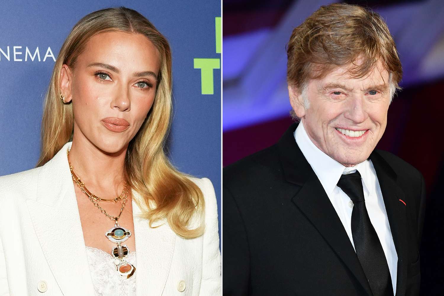 Adela Loconte/Variety; Dominique Charriau/Getty Scarlett Johansson and Robert Redford.