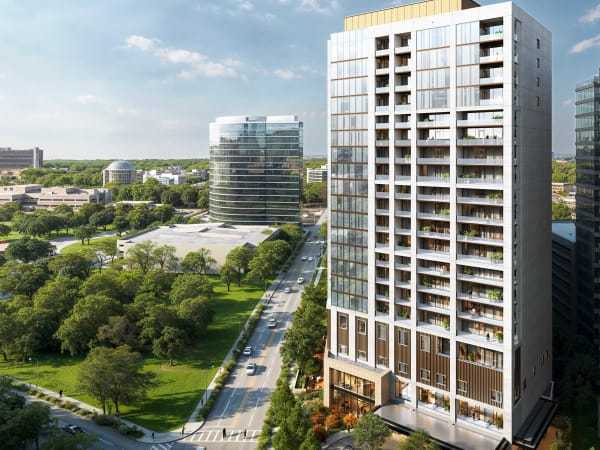 Picture of Ground breaks on a luxury senior high-rise on Dallas' Turtle Creek