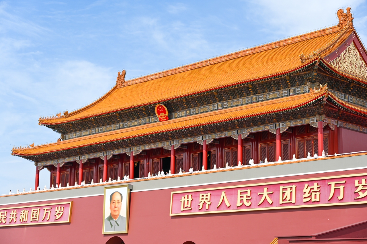 独家：国庆节前的天安门城楼