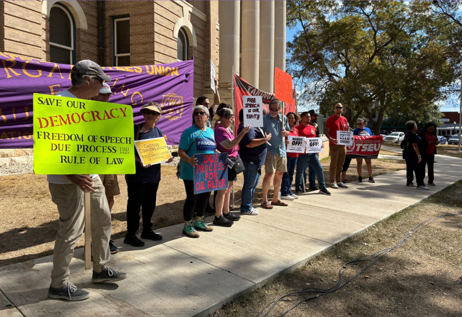 Groups come together, demand reinstatement of fired Texas State professor