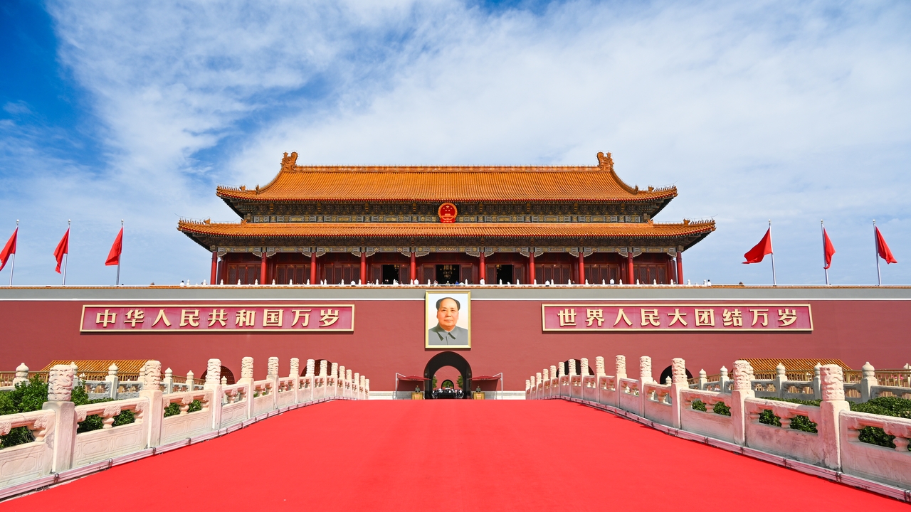 独家：国庆节前的天安门城楼