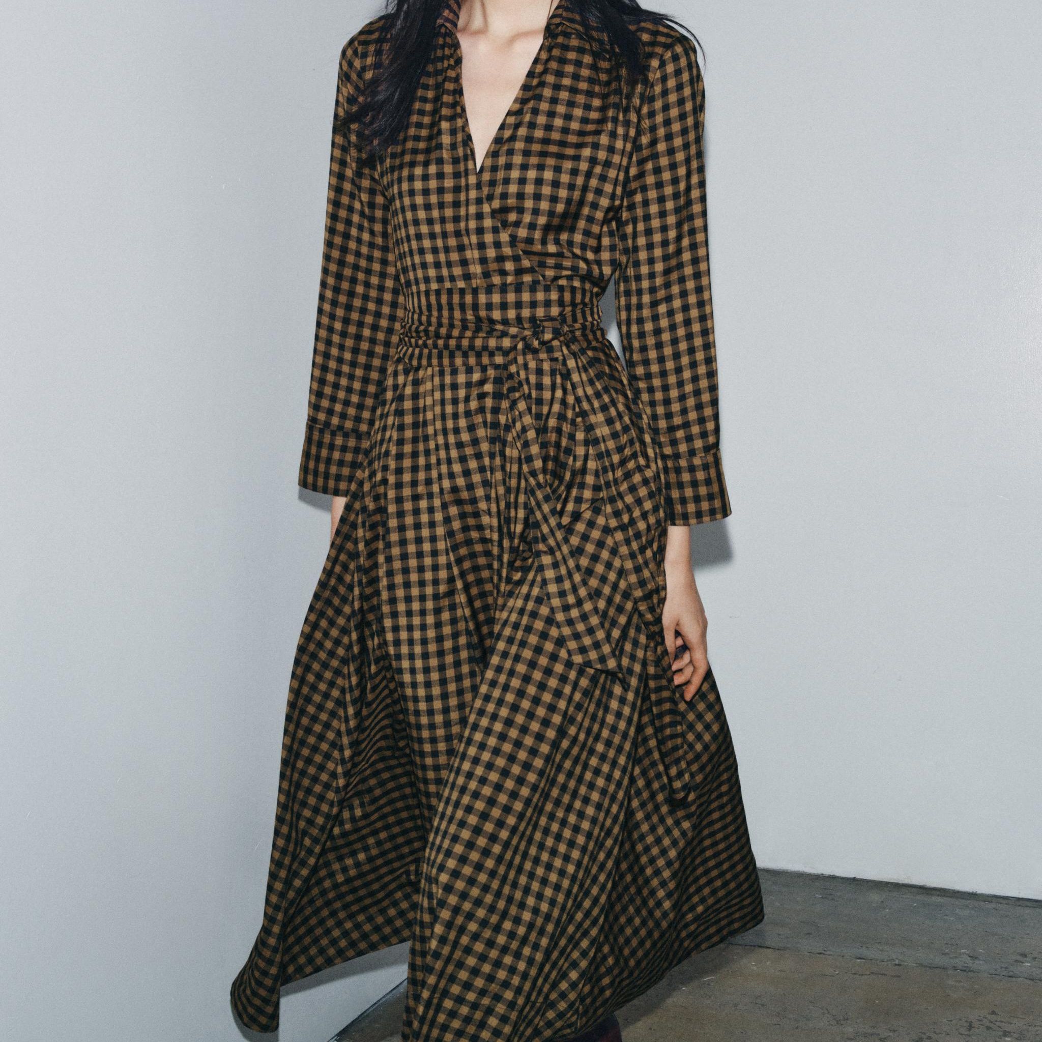 Check Shirt Dress Zw Collection