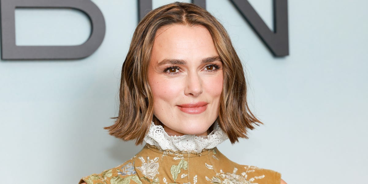 Keira Knightley Caps Off a Romantic Rococo Look With a Choppy French Bob