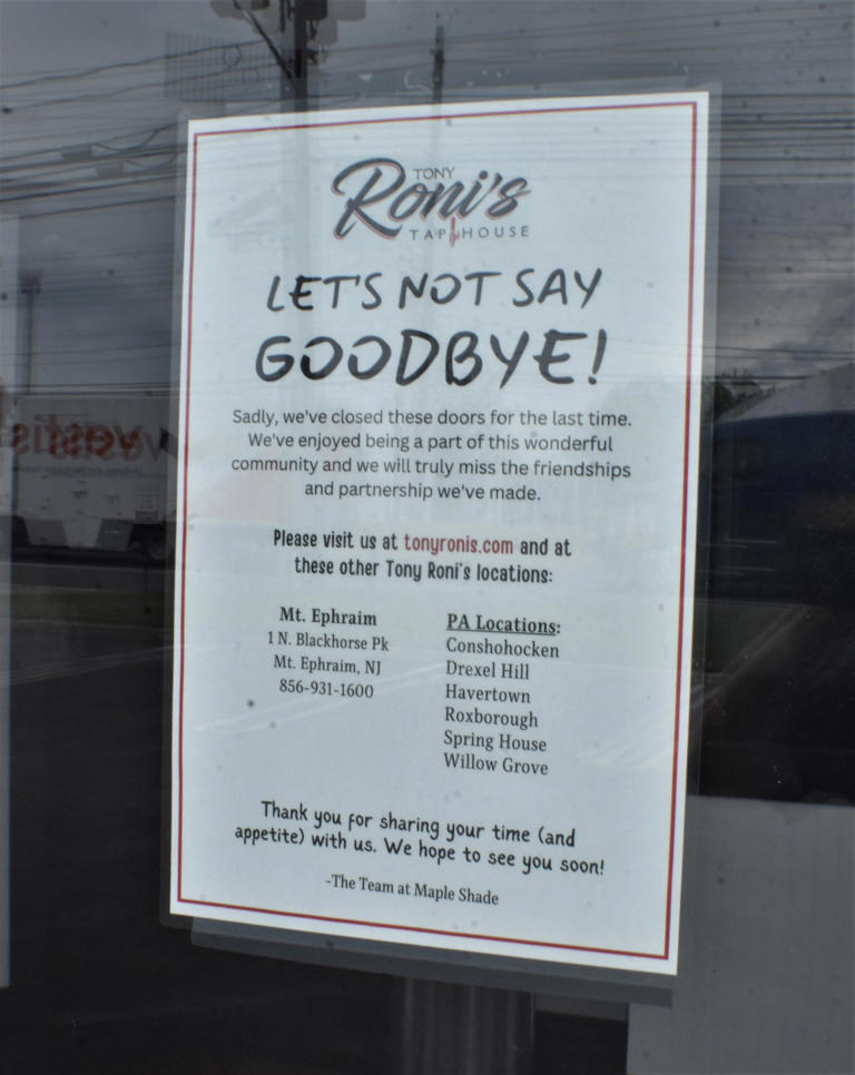 Tony Roni's closed a South Jersey site. But 'prime location' could bode ...