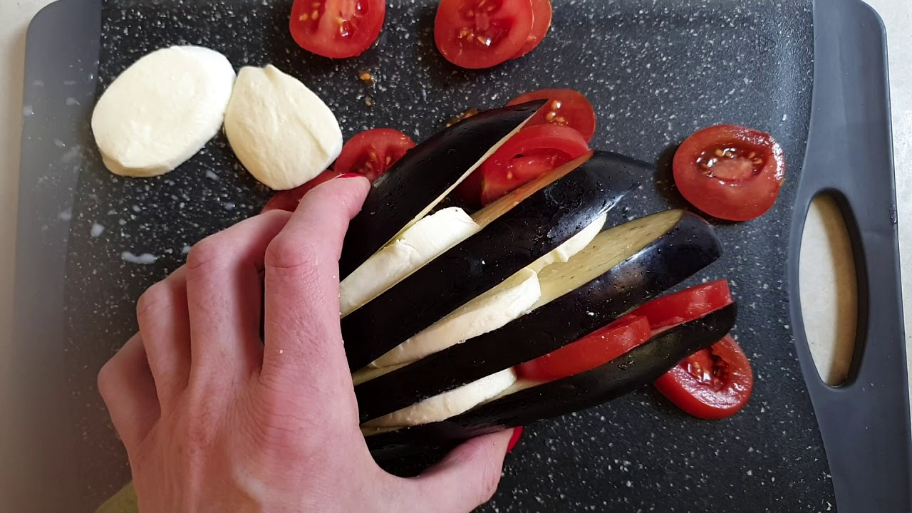 Es ist sehr einfach,Rezept Auberginen mit Mozzarella zuzubereiten