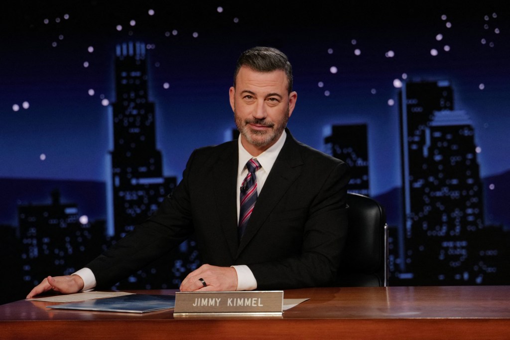The on-air exchange followed Disney’s decision to bring “Jimmy Kimmel Live!” back on Tuesday. ABC/AFP via Getty Images