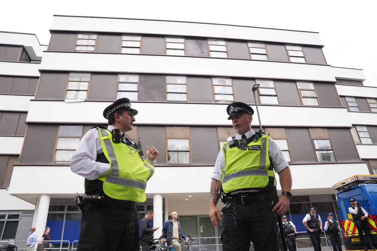 Man, 64, arrested after fire at asylum seeker hotel