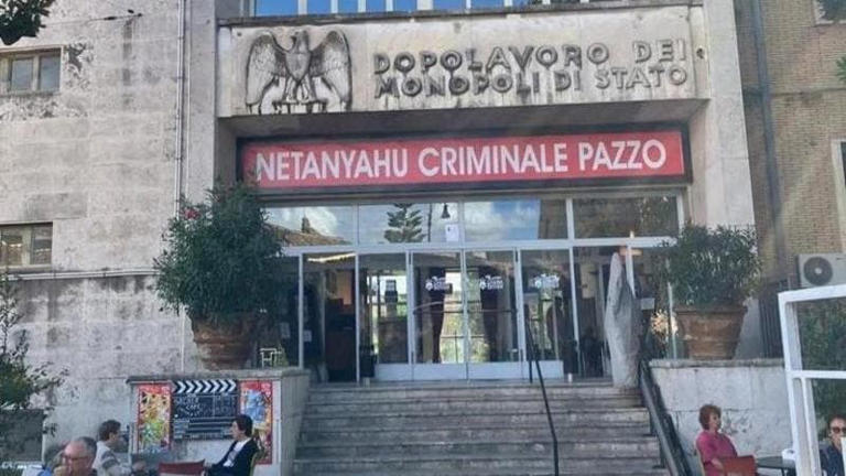 “Netanyahu criminale pazzo”: la scritta sul Sacher di Nanni Moretti_WhatsApp Image 2025-09-26 at 17.32.34