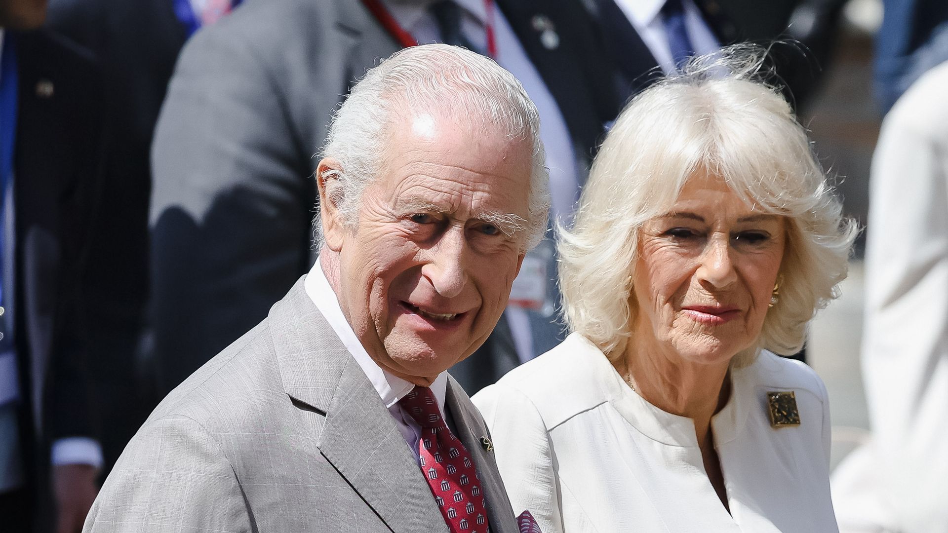 King Charles and Queen Camilla put on united front as they arrive in ...
