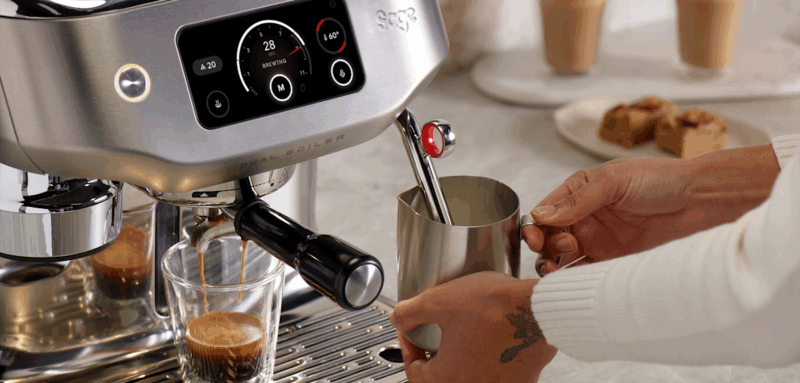Diese Hybrid-Siebträgermaschine soll Kaffee wie vom Barista zaubern ...