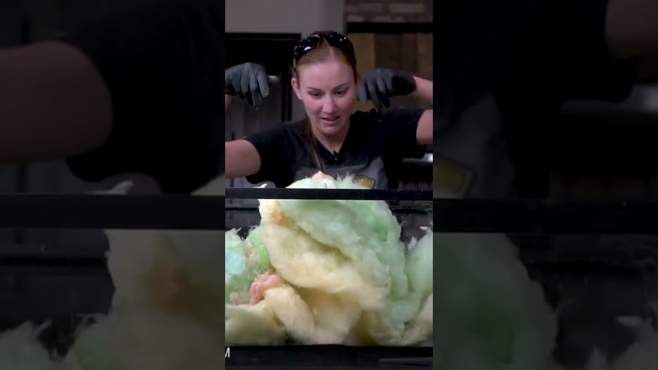 Experiment demonstrates how to get rid of cotton candy quickly