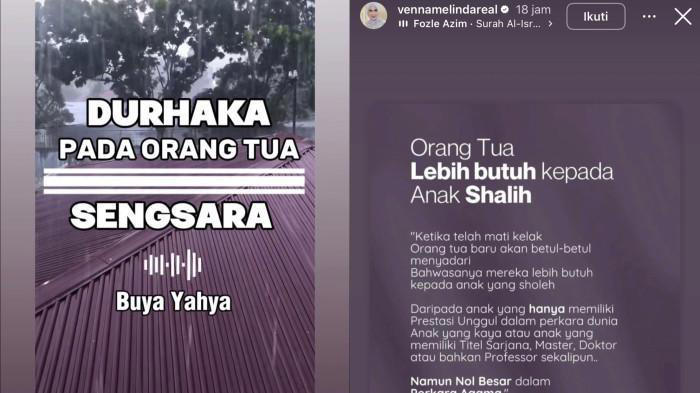 Venna Melinda Unggah Pesan Anak Durhaka Picu Spekulasi Hubungan dengan Verrell Bramasta