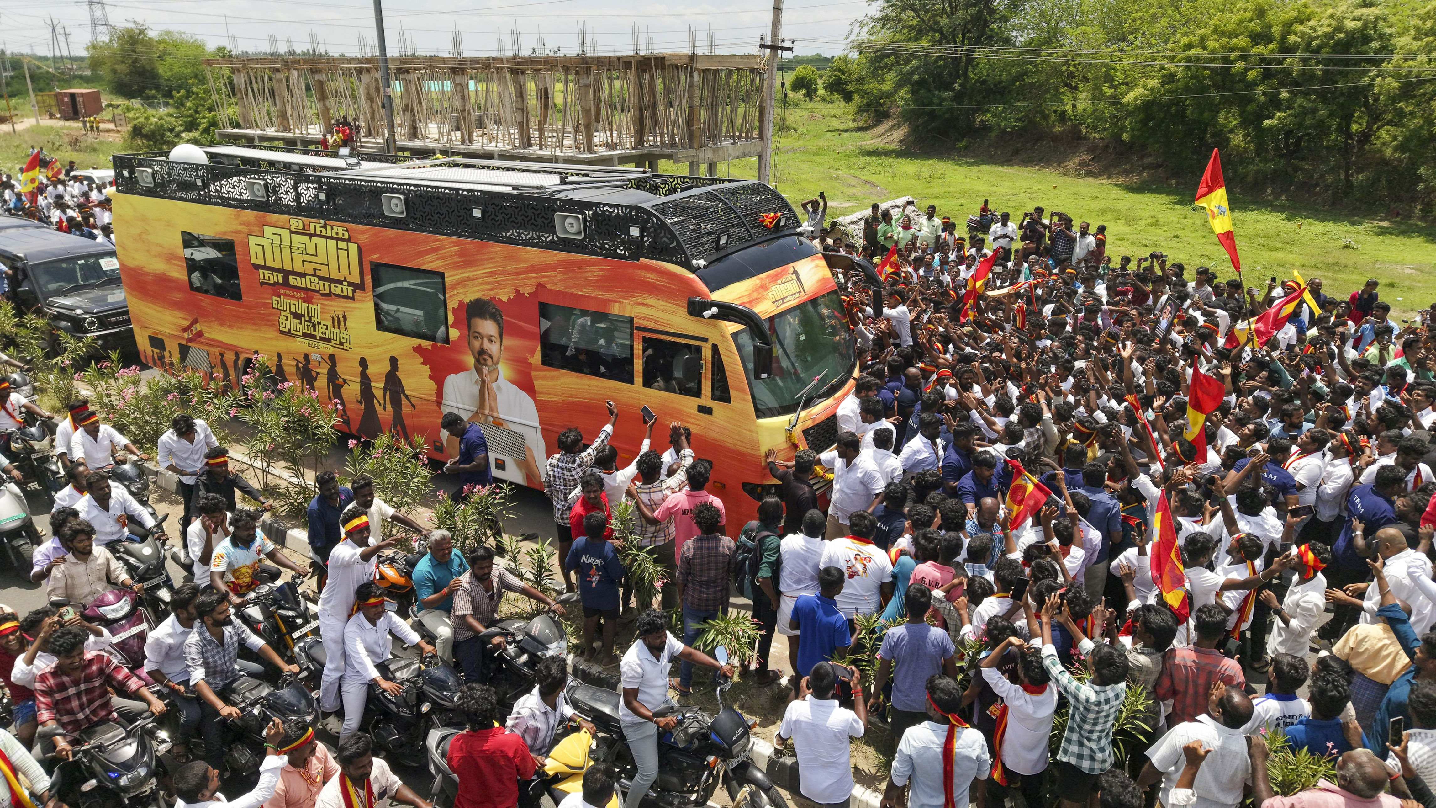 'Vote for DMK is vote for BJP,' claims TVK chief Vijay at Namakkal rally