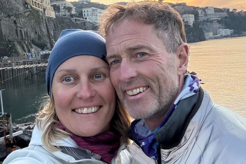 Lindsay and Craig Foreman smiling on holiday