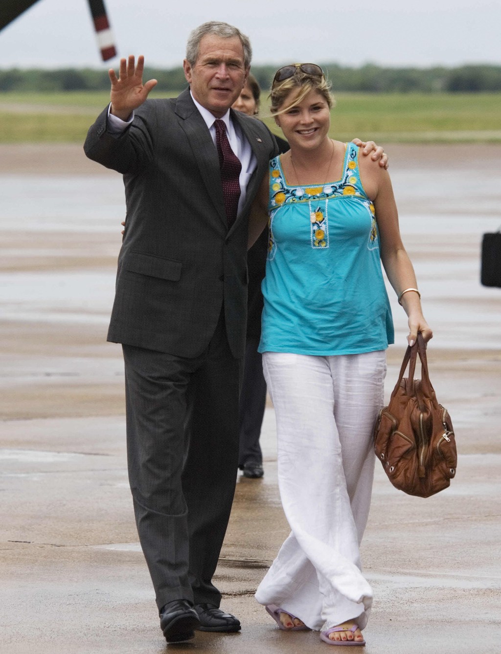 Jenna Bush Hager recalled a cause of tension with her father, former president George W. Bush, during her younger years. AFP via Getty Images