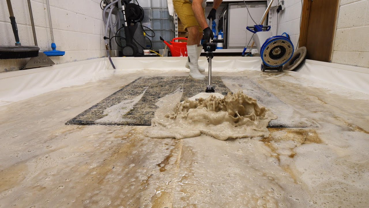 From start to stunning - ASMR rug cleaning 🧼