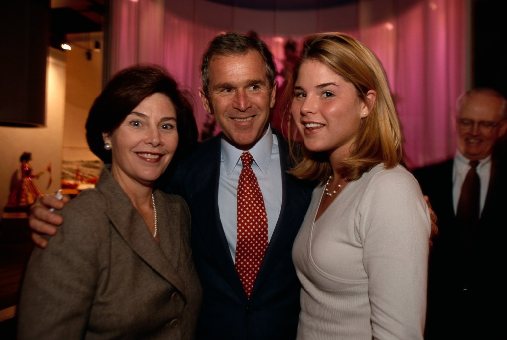 Jones asked Hager how her parents, George and Laura Bush, would “handle it.” Corbis via Getty Images