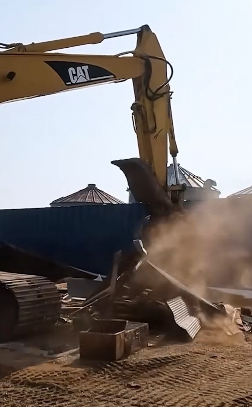 Finishing What He Started!! Taking Down The Barn!