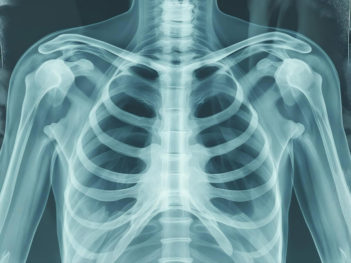 Discomfort below the right rib cage