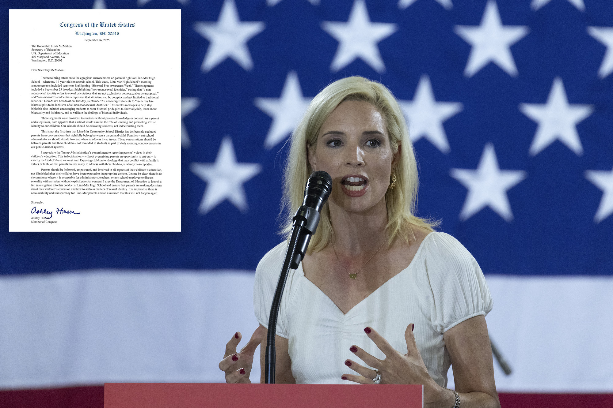 GOP lawmaker calls for investigation after son’s high school celebrates