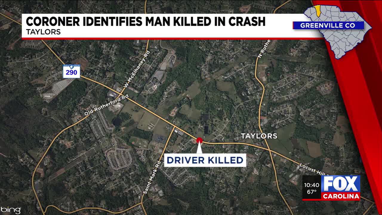 Coroner Identifies Victim Of Deadly 2 Vehicle Crash In Greenville County