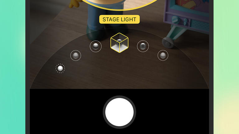Portrait mode comes with a choice of lighting options. Screenshot: Apple