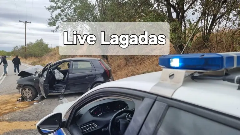 Θεσσαλονίκη: Μετωπική σύγκρουση δύο οχημάτων στον Λαγκαδά - Τέσσερις τραυματίες
